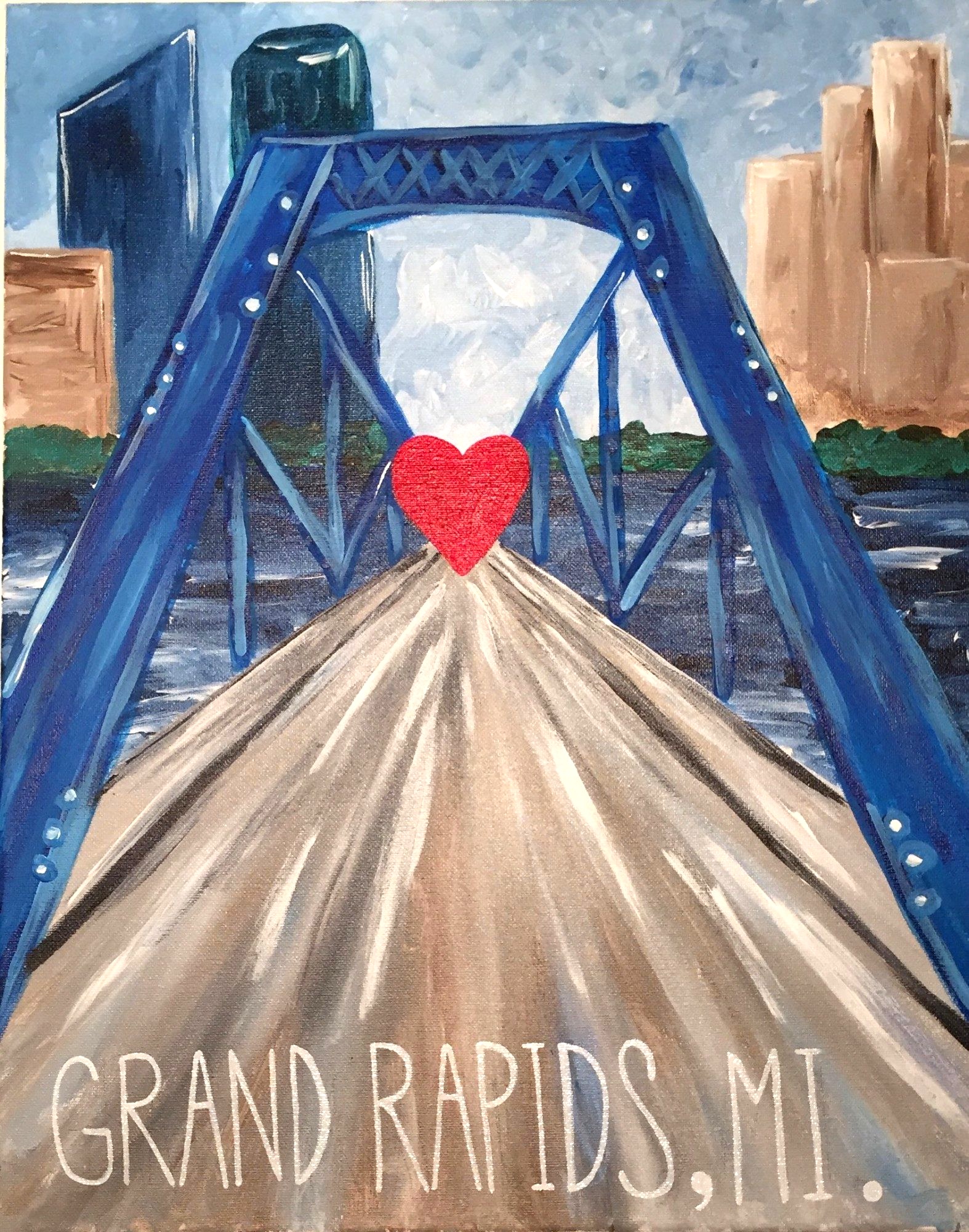 Grand Rapids- Blue Bridge - Downtown GR- ONLY $25