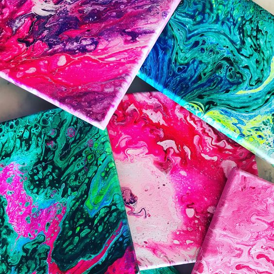 St. Patty's Acrylic Pour Workshop - In Studio