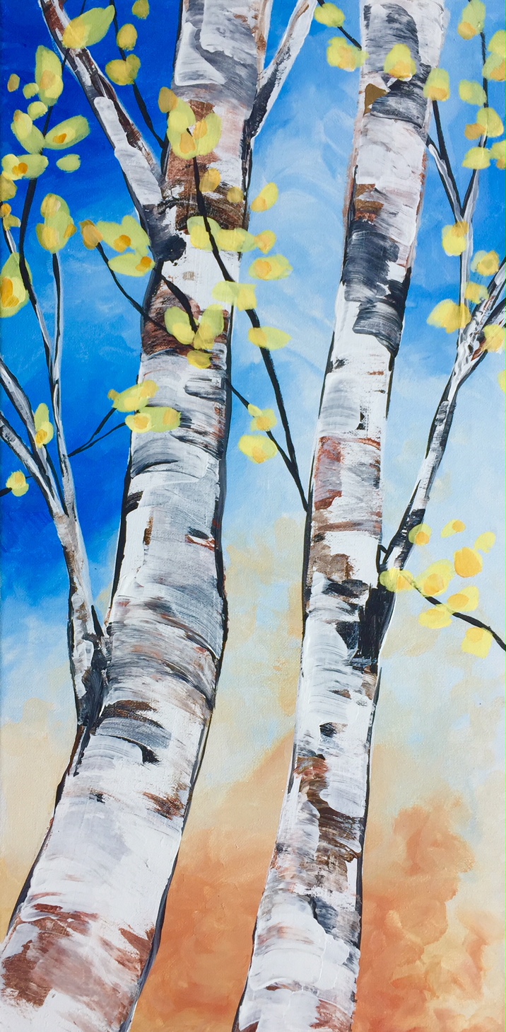 Autumn Birch - In Studio