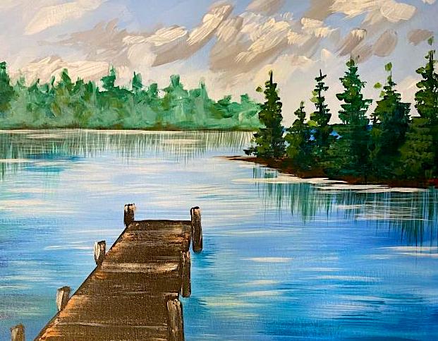 Bob Ross Landscape Lake