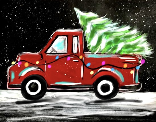SOLD OUT  Holiday Pick-Up Truck