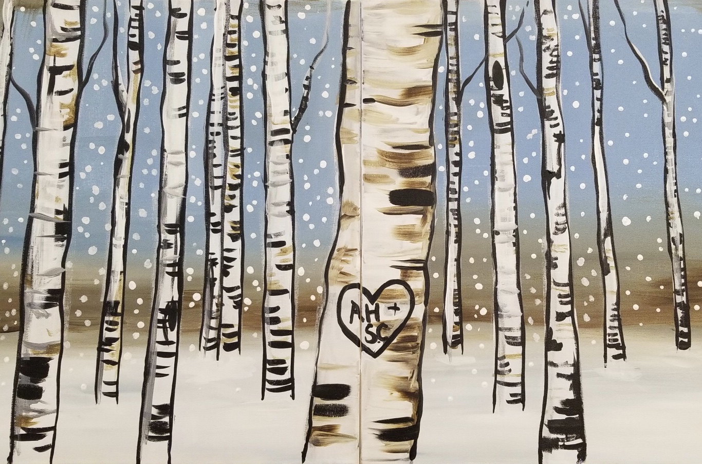 Winter Birch Date Night! In Studio