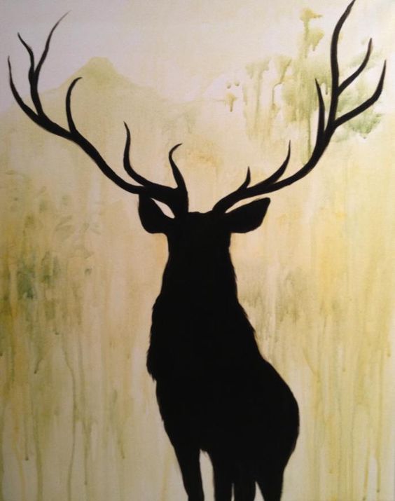 Your Man (or date) paints FREE!  - Deer - EGR Gaslight Village