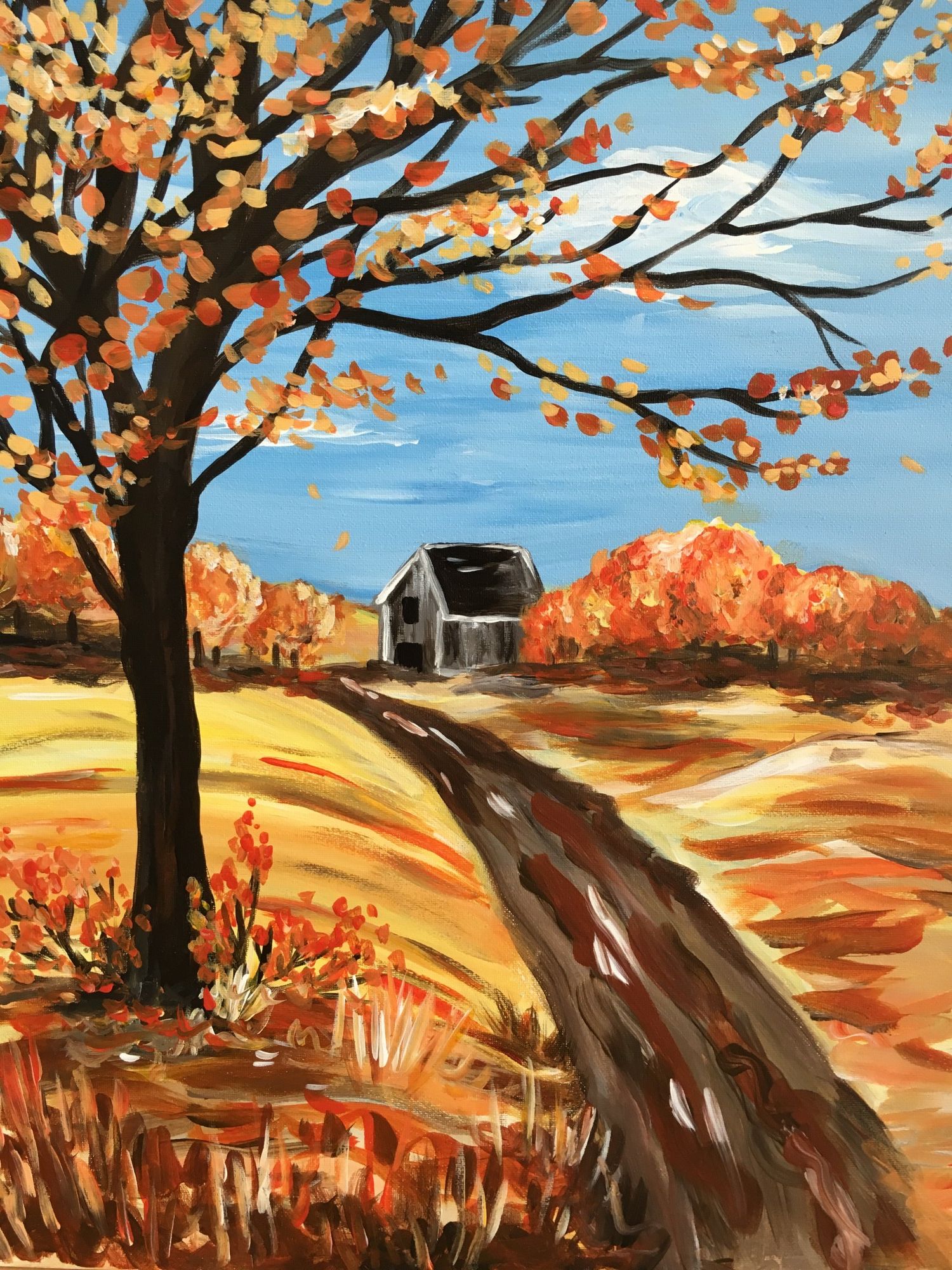 Fall Pasture - In Studio