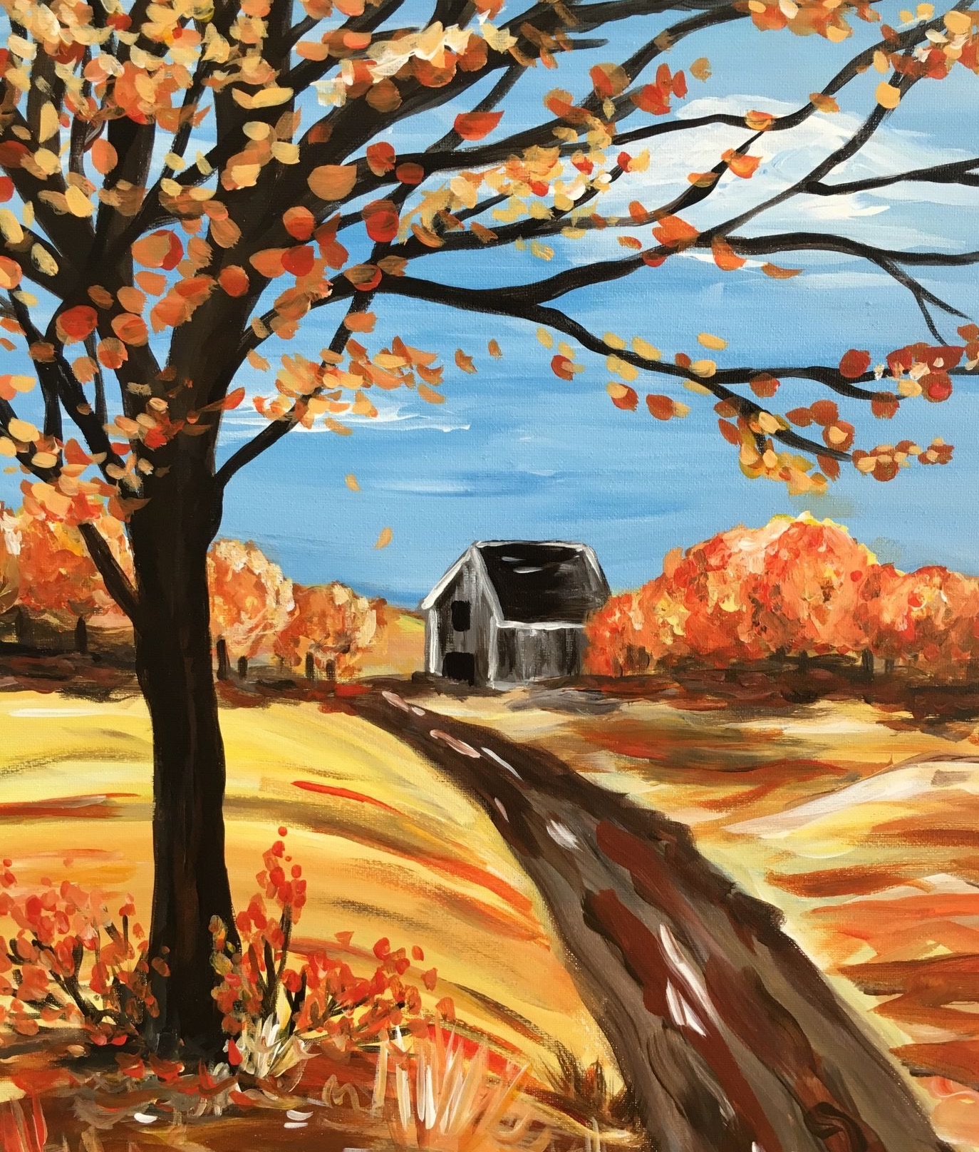 $30 ArtPrize & Paint  - Fall Pasture 11x14