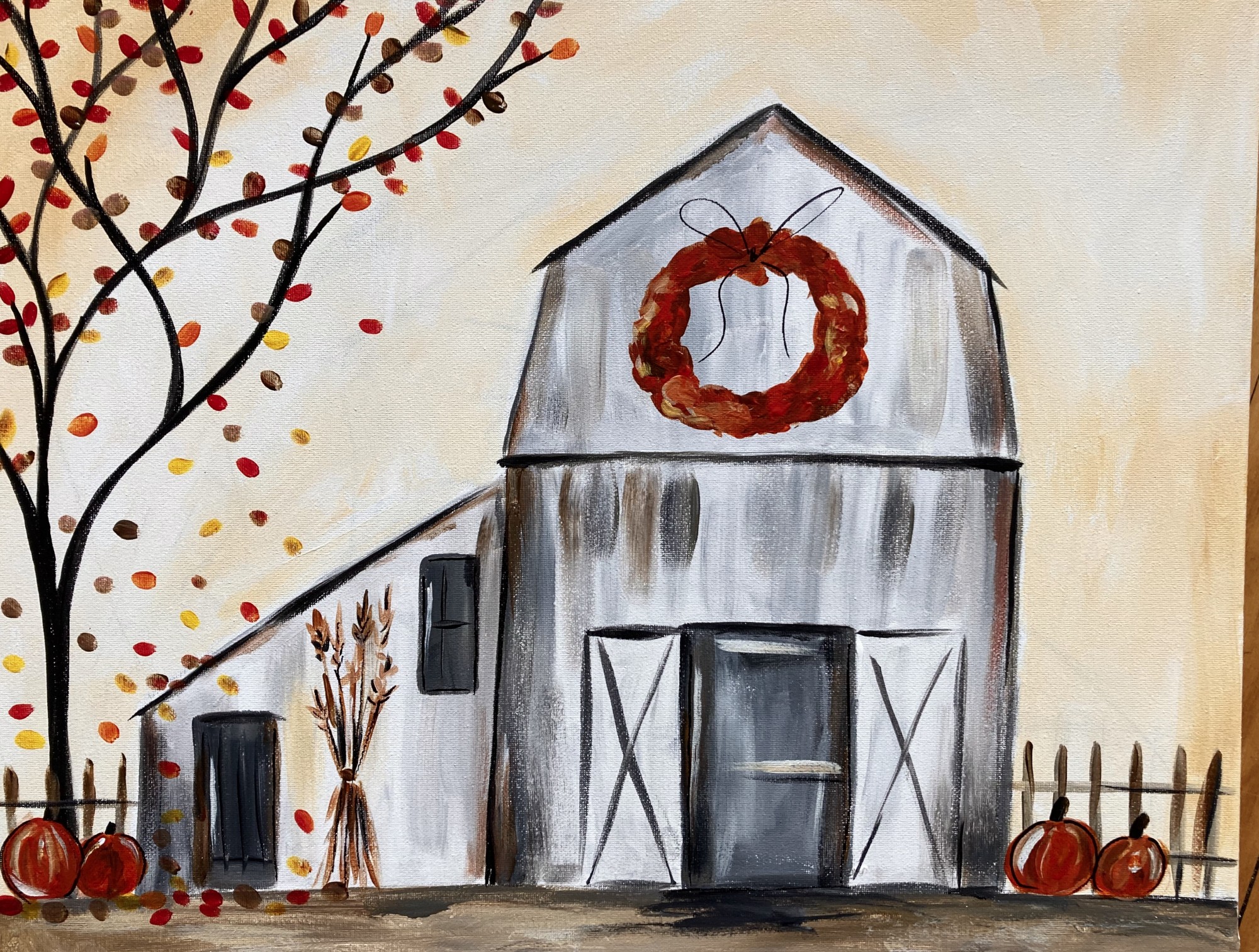 Fall Farmhouse $30 SPECIAL - In Studio