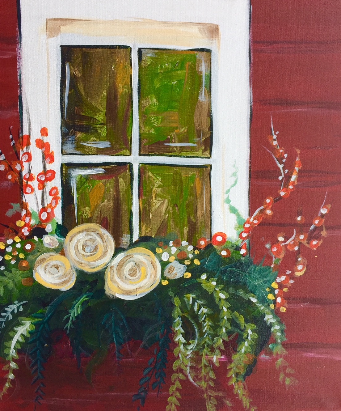 $30 ArtPrize & Paint  - Farmhouse Window 11x14