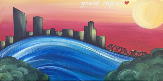 GR Skyline 12x24 - Downtown GR