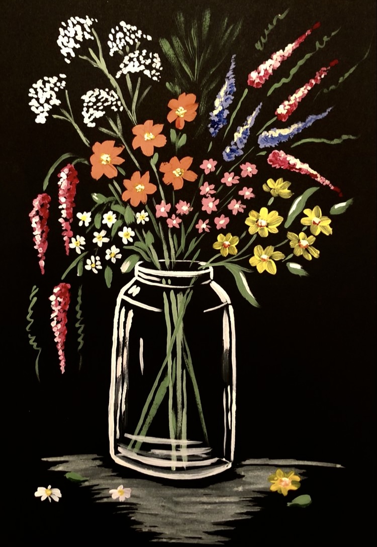 6 seats left! Mothers Day Paint Party! Wildflowers