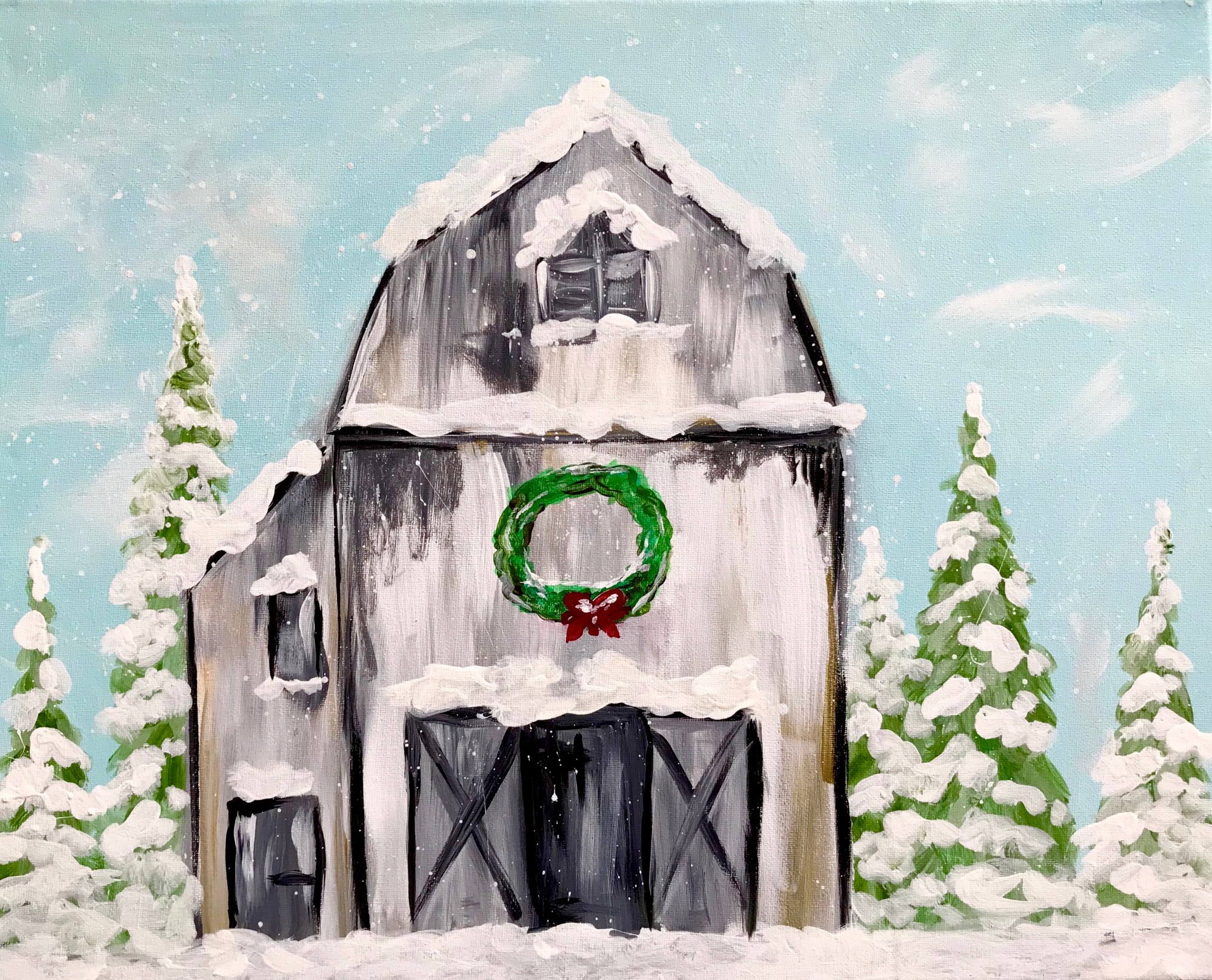 Winter Barn $35