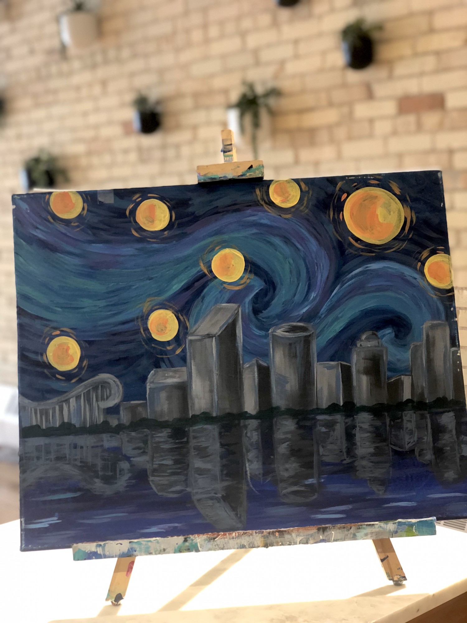 Starry Night Over Grand Rapids- Downtown GR