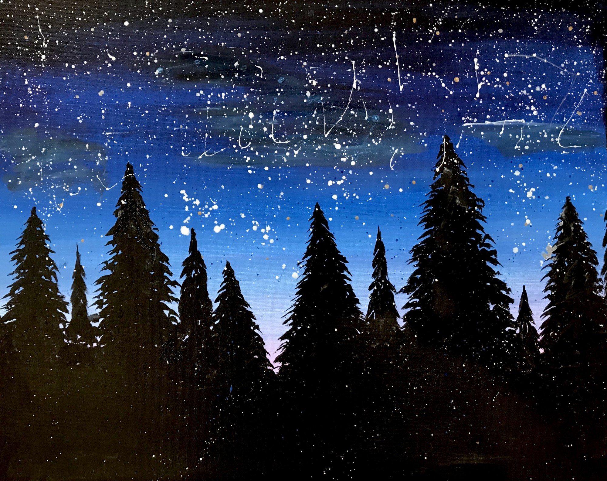 Happy Hour Painting! Night Sky - In Studio