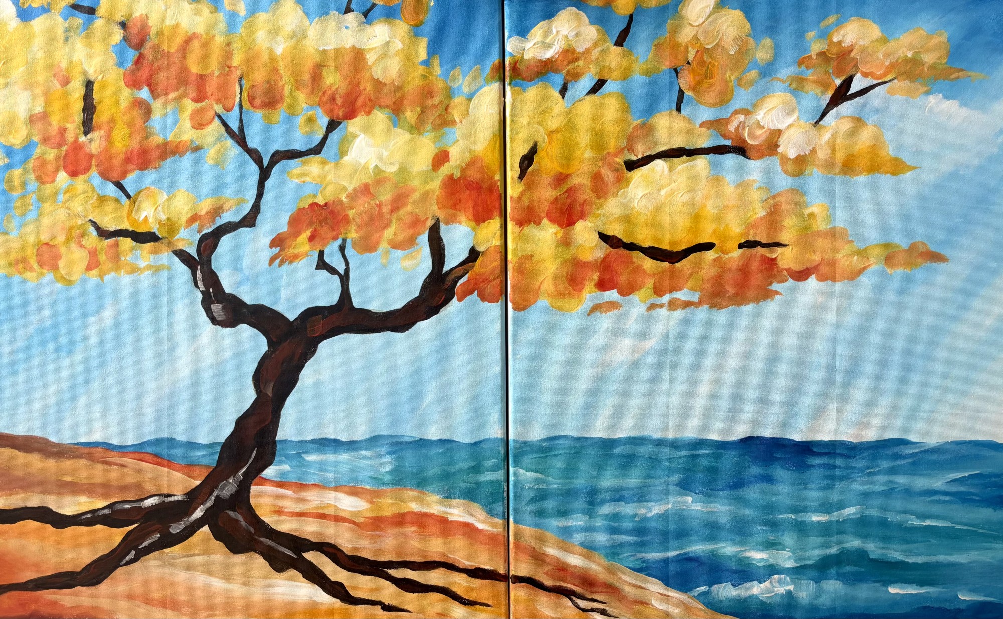 Falling for You (Date Night style or single canvas)