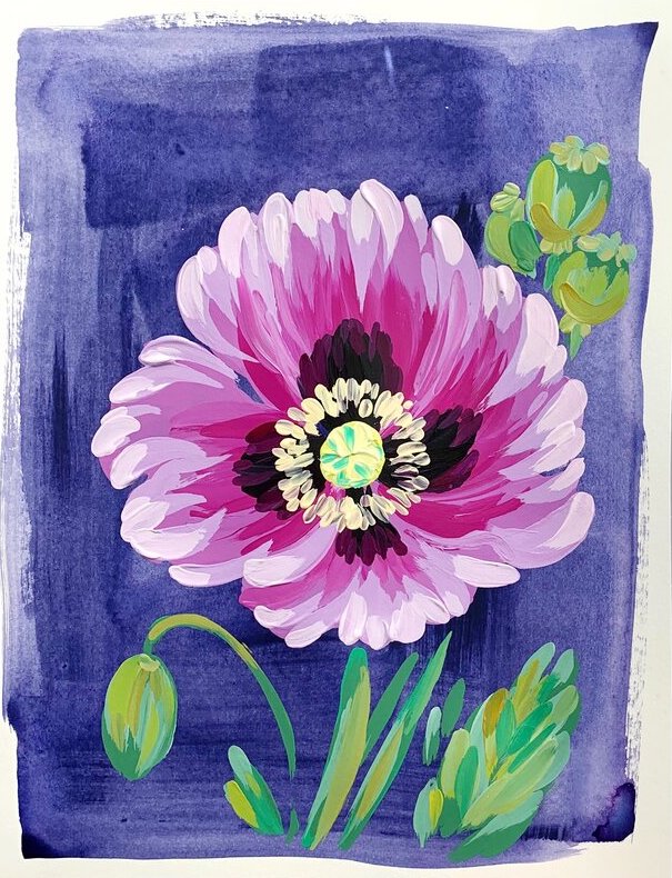 Purple Poppy $30!