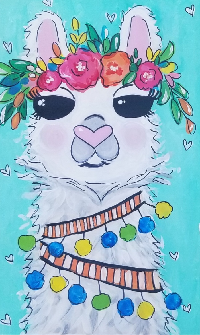 Lovely Llama $30 - In Studio