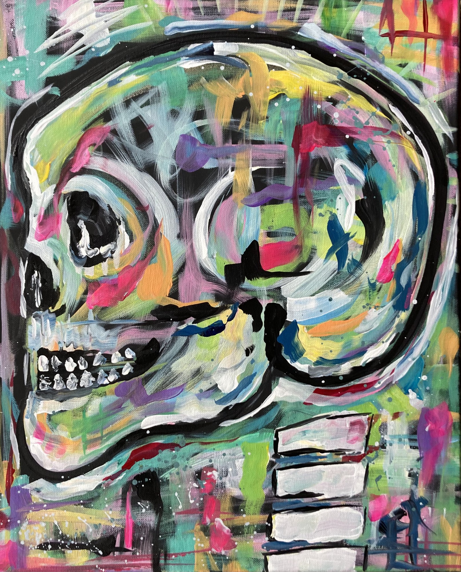 Graffiti Skull