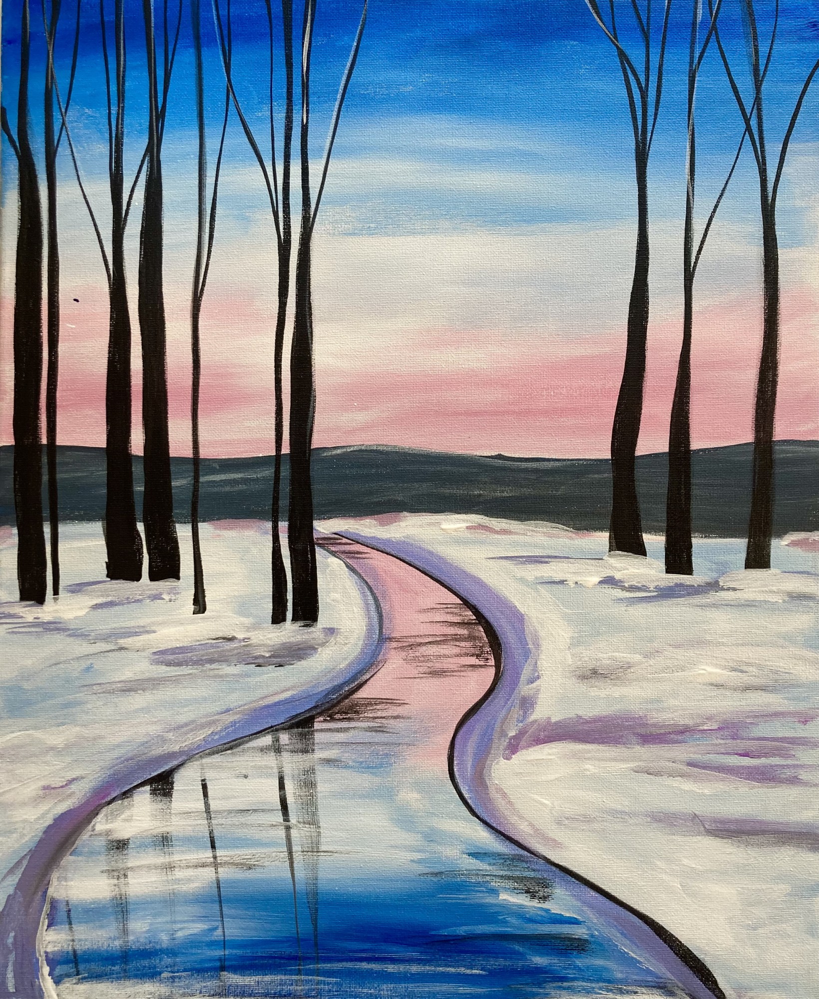 SOLD OUT!  Cold Mountain River Landscape