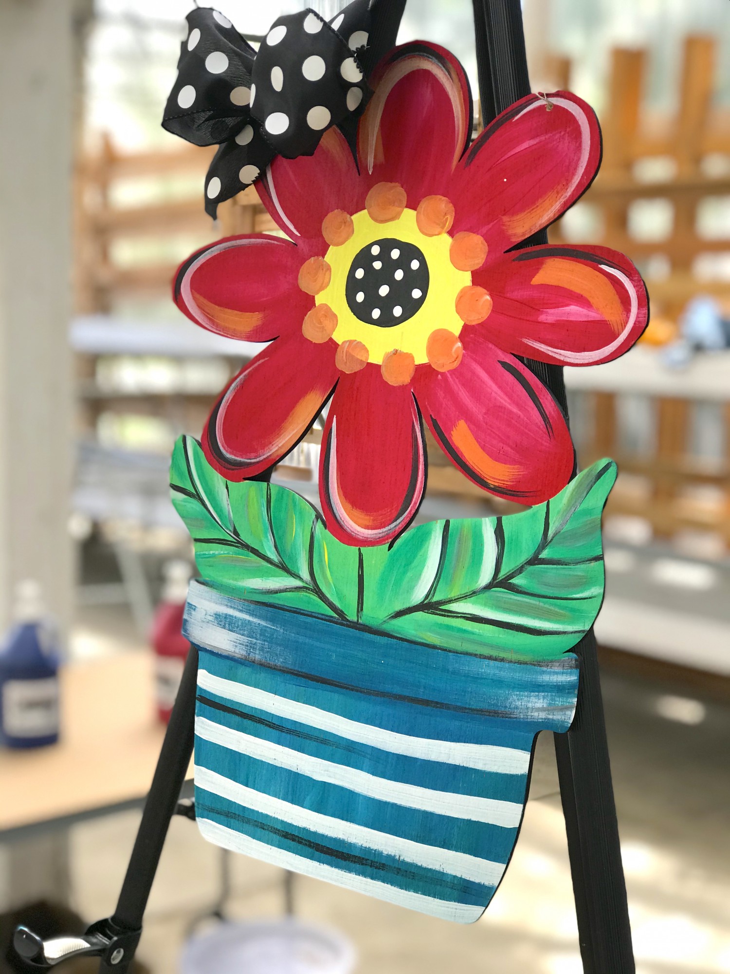 Mothers Day Special -  Flower Pot Door Decor 