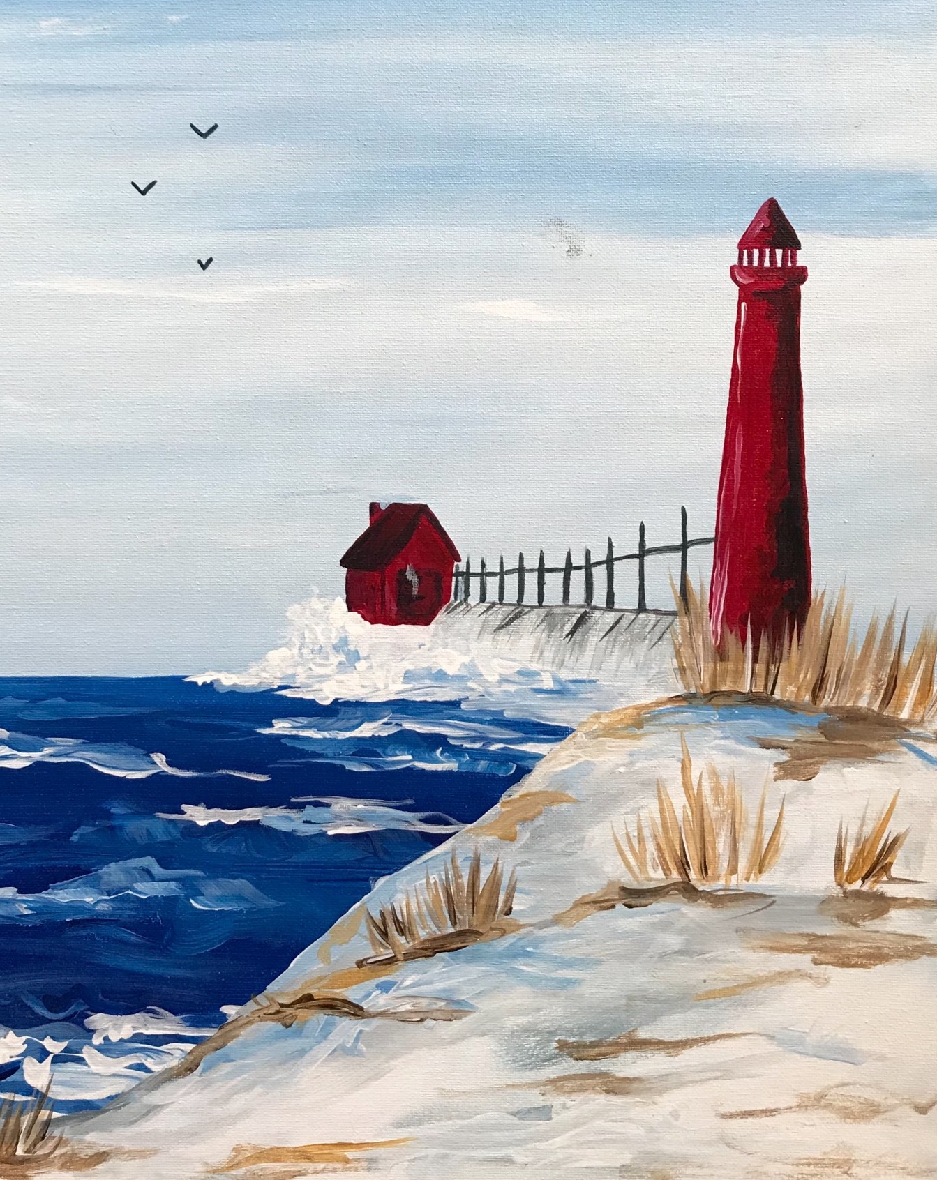 SOLD OUT Winter Lighthouse