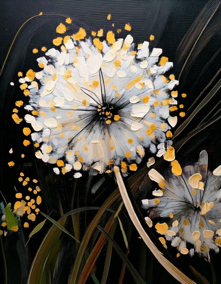 Midnight Garden Dandelions