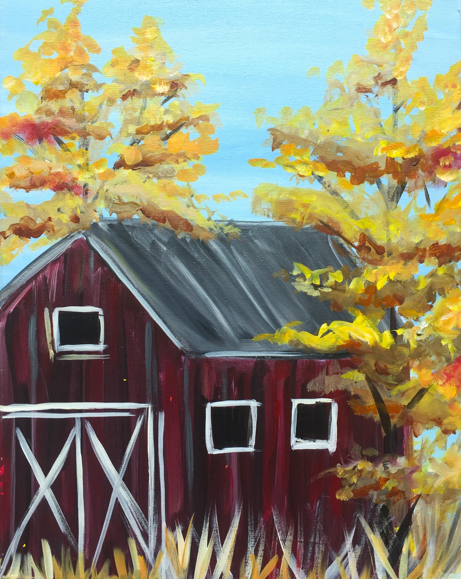 Fall Red Barn  - Downtown GR