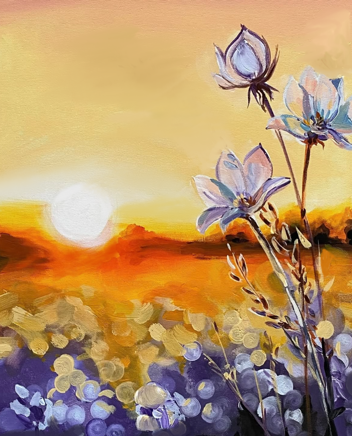 September Sunset Blooms