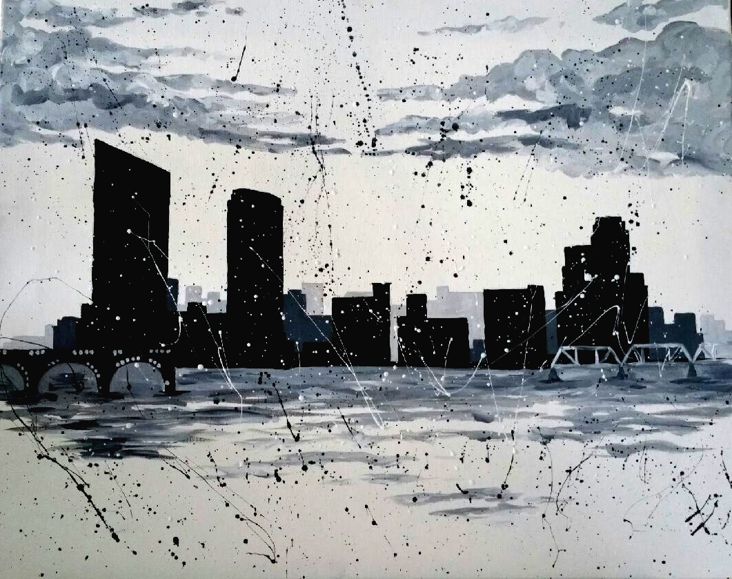 GR Splatter Skyline - In Studio