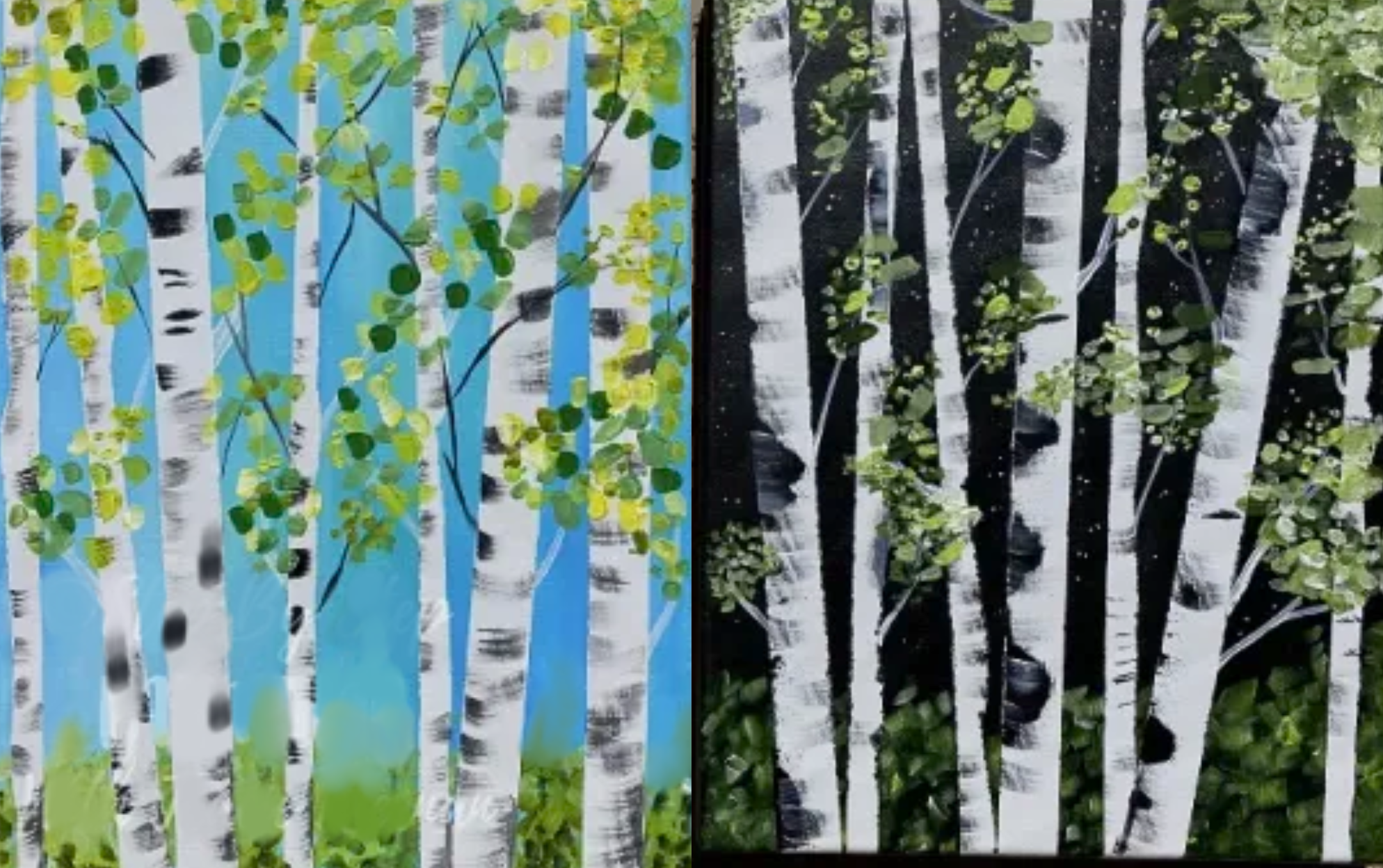 Spring Birch Trees