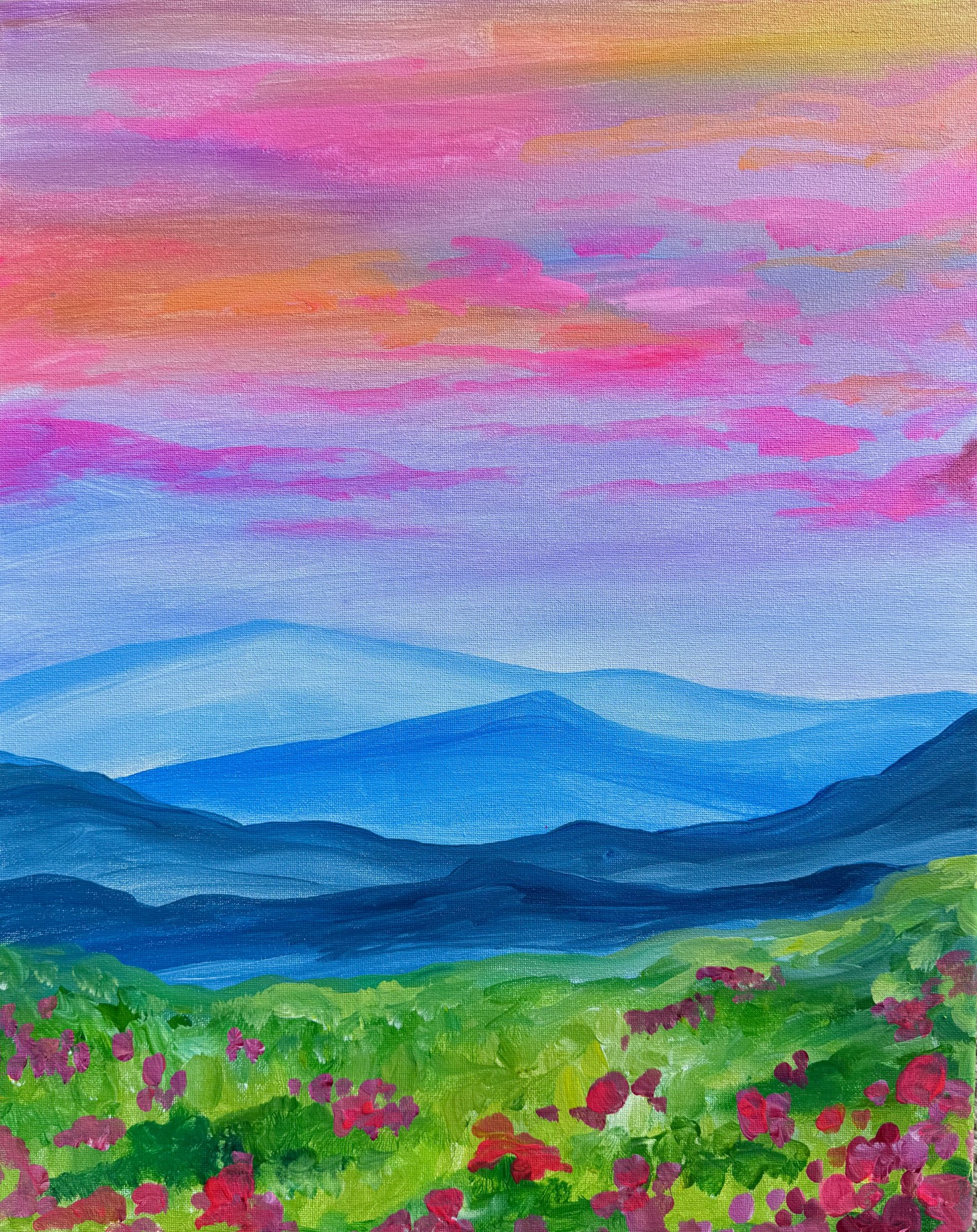 Summer Sunset Field