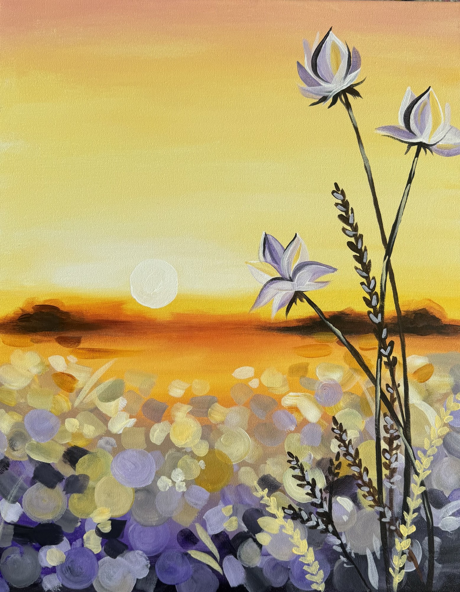 September Sunset Blooms