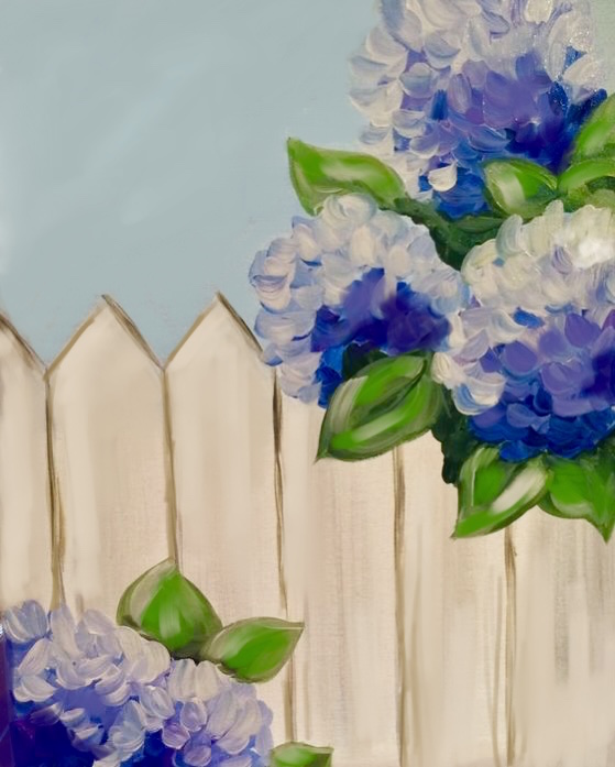 Hydrangeas in the Garden