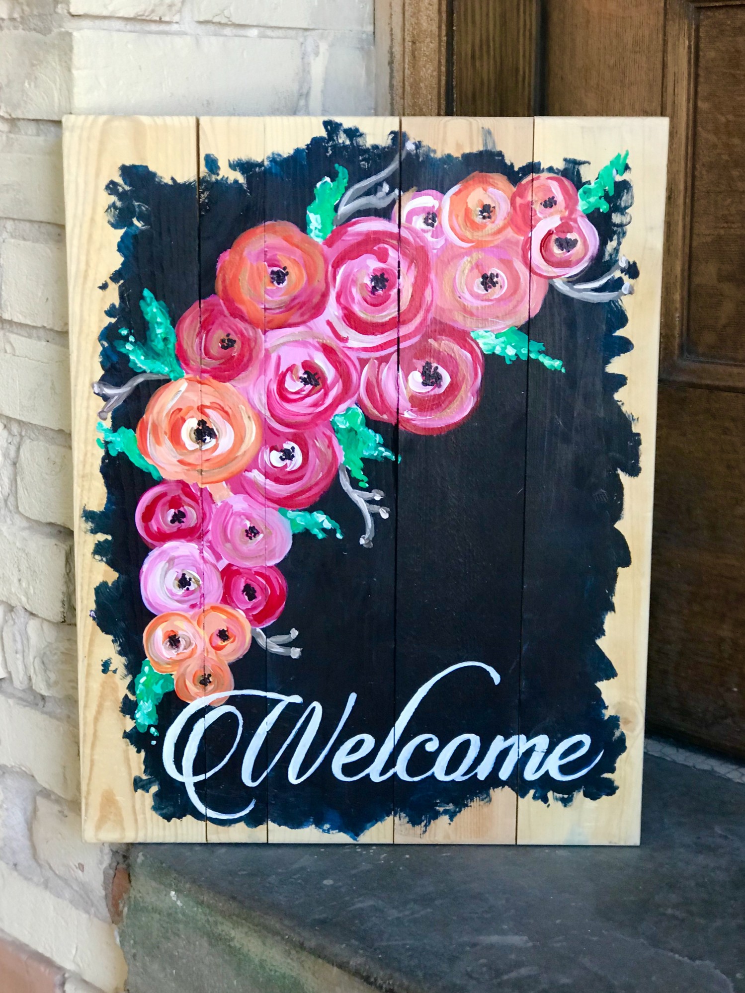 Welcome on Wood Pallet - Downtown Grand Rapids