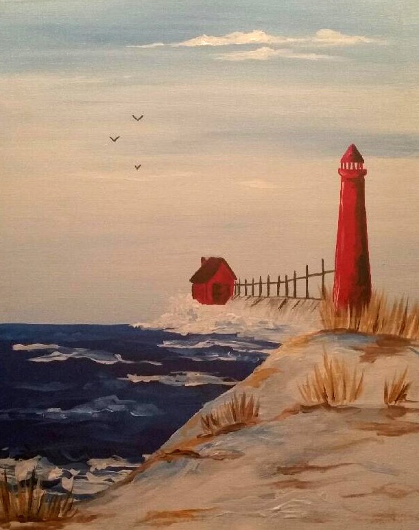 Winter Lighthouse - Downtown GR