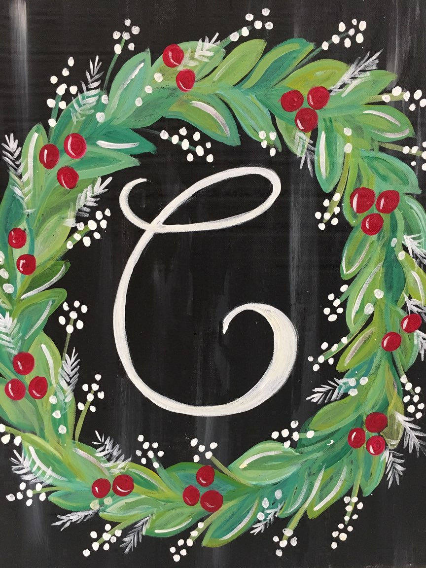 Wreath Initial - Downtown GR